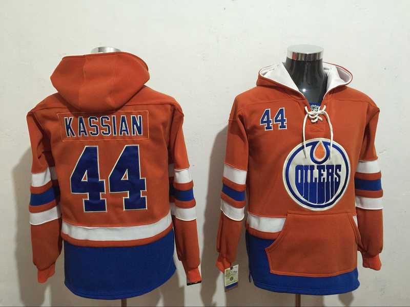 Edmonton Oilers #44 Kassian Orange All Stitched Hooded Sweatshirt,We sell and wholesale Edmonton Oilers #44 Kassian Orange All Stitched Hooded Sweatshirt on line form chian!
